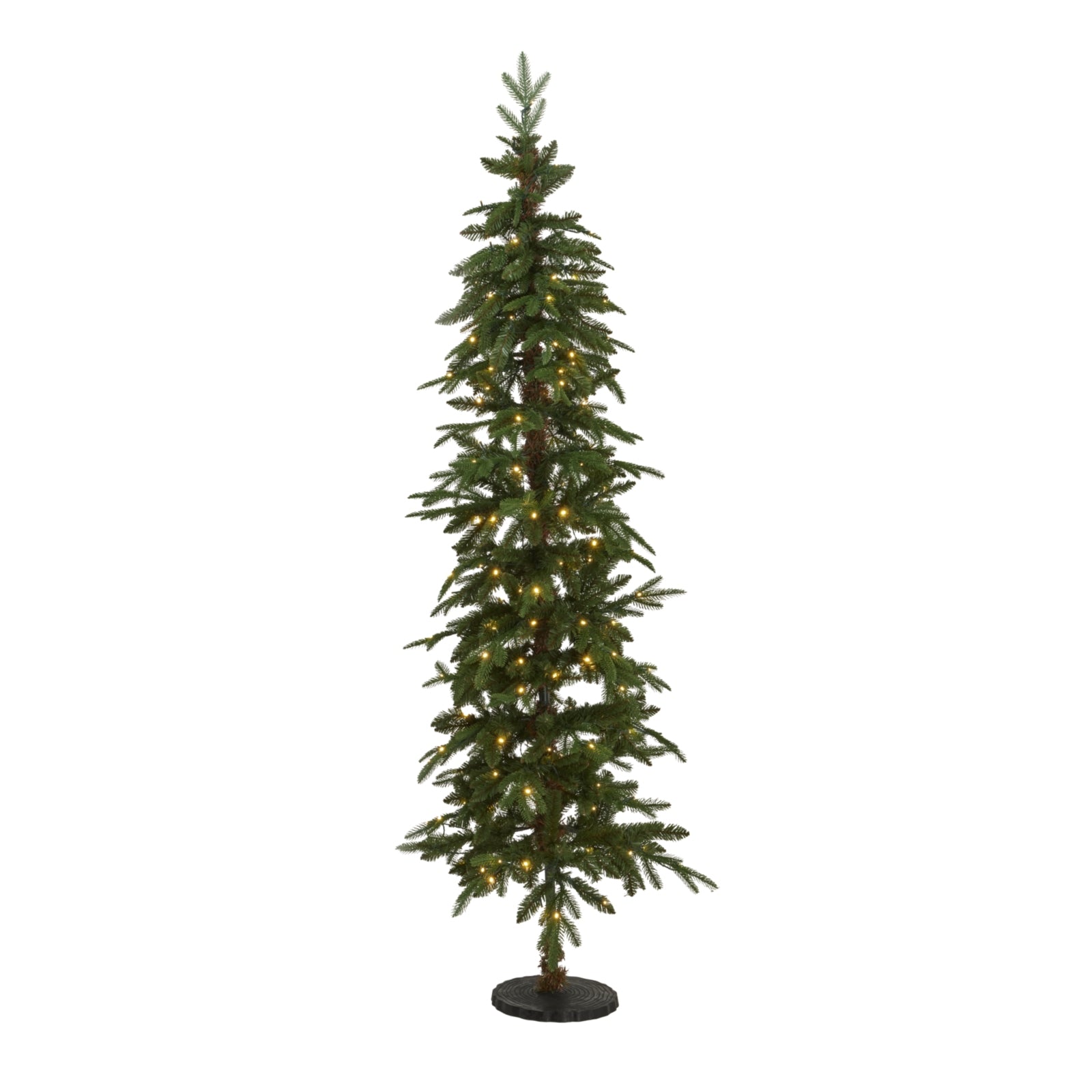 Slim Green Woodland Pre-Lit 200 Led Christmas Tree - Christmas from the Quanta Home collection.