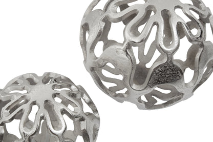 Chelsea Townhouse Rough Nickel Finish Set Of Two Deco Balls