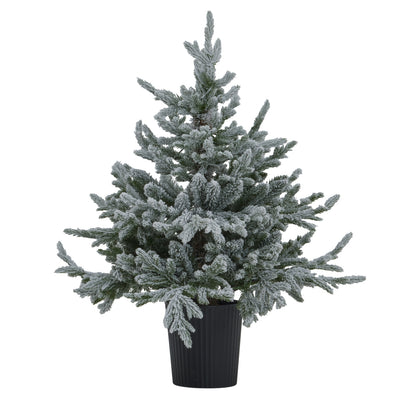 Snowy Forest Fir Pre-Lit Led 300L Christmas Tree In Pot - Christmas from the Quanta Home collection.