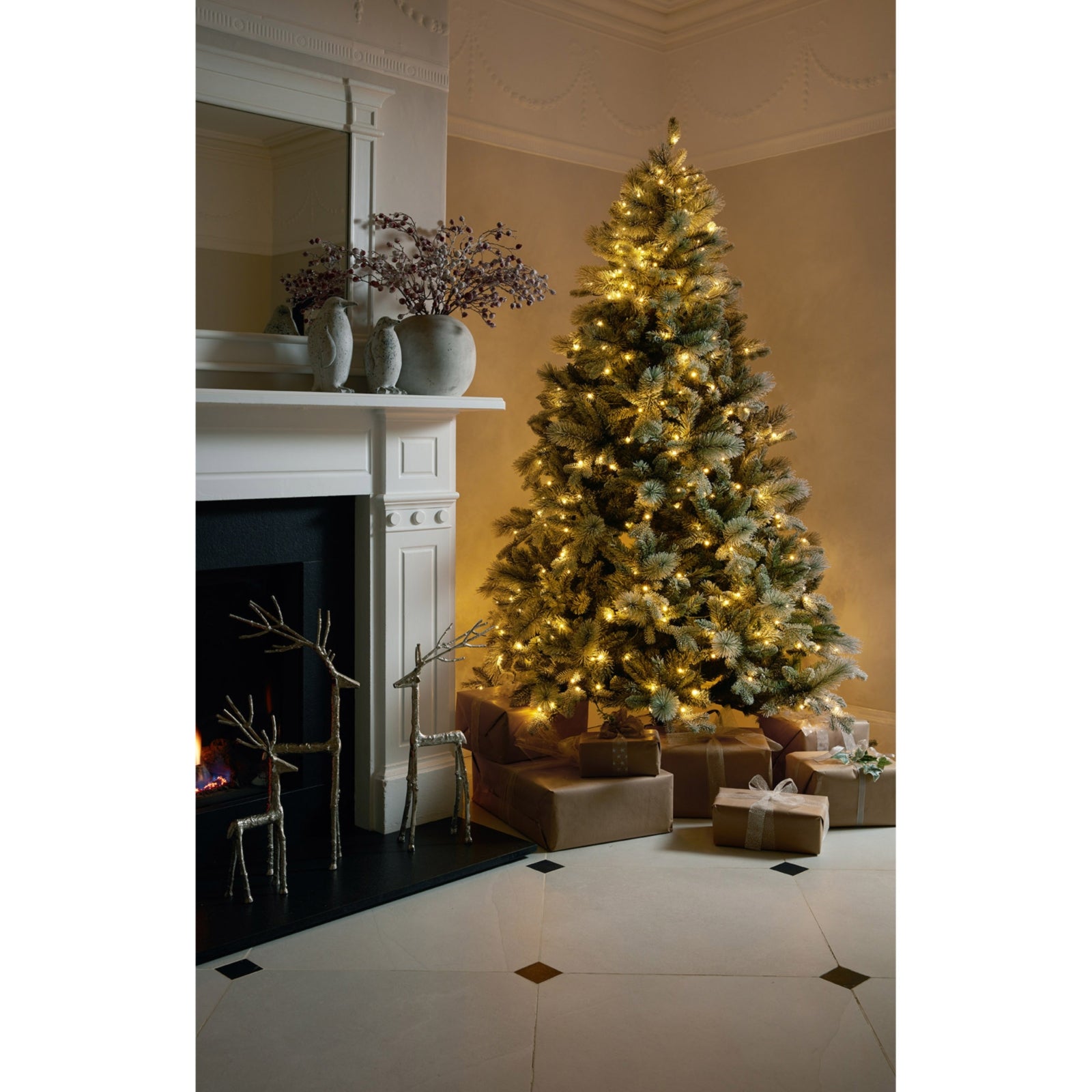 Snowy Forest Fir Pre-Lit 400L Led Christmas Tree - Christmas from the Quanta Home collection.