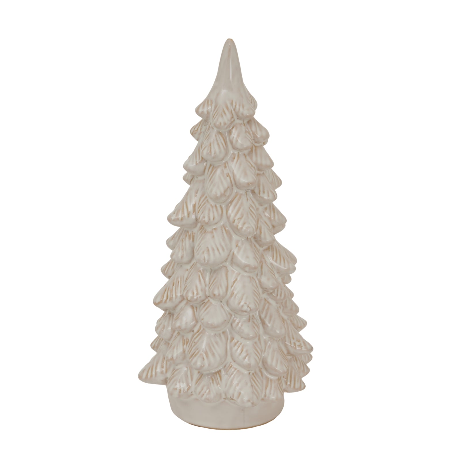 Large Alora Ceramic Snowy Tree - Christmas Room Decorations from the Quanta Home collection.