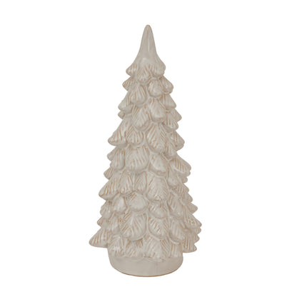 Large Alora Ceramic Snowy Tree - Christmas Room Decorations from the Quanta Home collection.