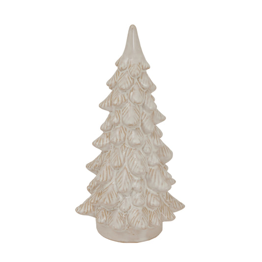 Medium Alora Ceramic Snowy Tree - Christmas Room Decorations from the Quanta Home collection.