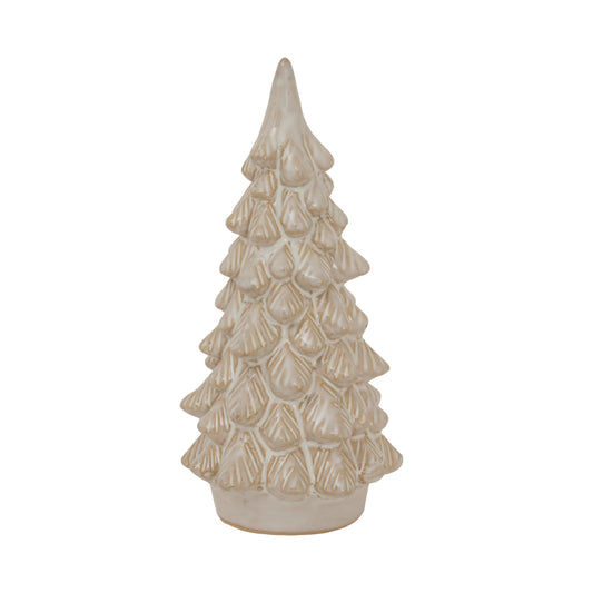 Alora Ceramic Snowy Tree - Christmas Room Decorations from the Quanta Home collection.