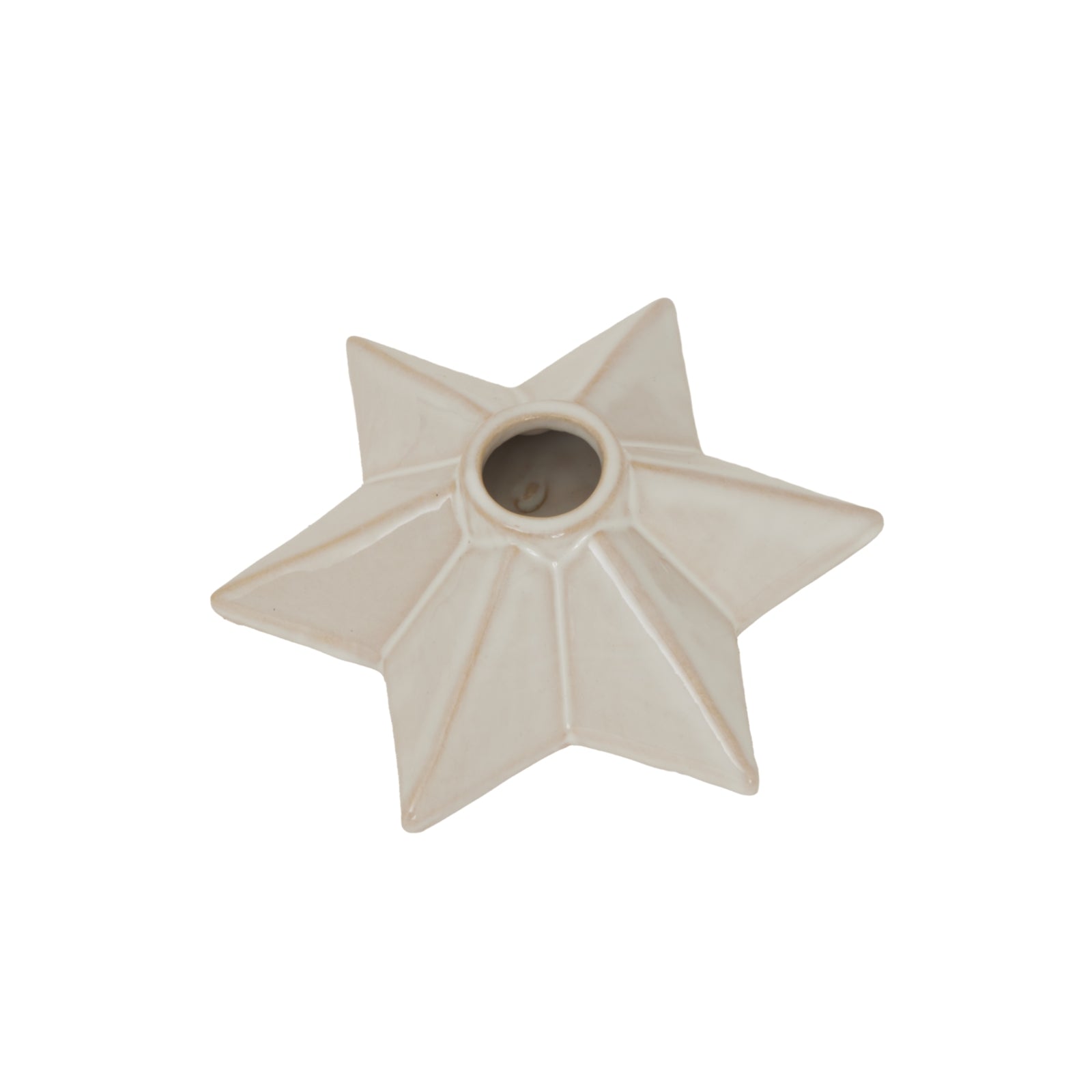 Alora Ceramic Angled Star Candle Holder - Christmas Candles & Candle Accessories from the Quanta Home collection.