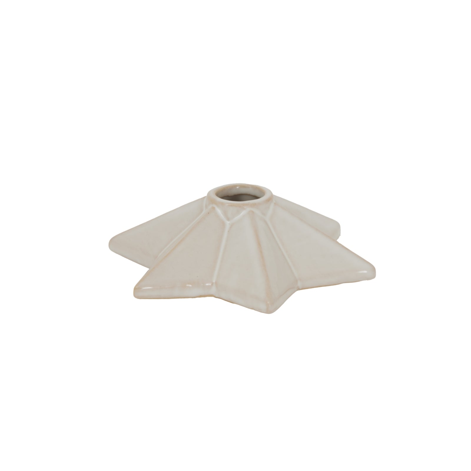 Alora Ceramic Angled Star Candle Holder - Christmas Candles & Candle Accessories from the Quanta Home collection.