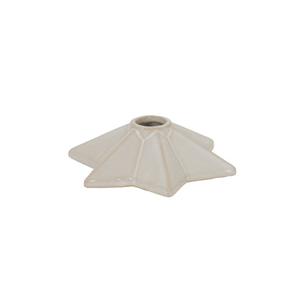 Alora Ceramic Angled Star Candle Holder - Christmas Candles & Candle Accessories from the Quanta Home collection.