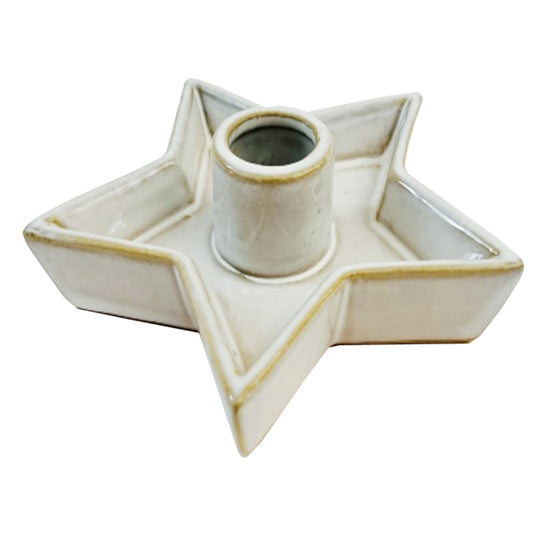 Alora Ceramic Star Candle Holder - Christmas Candles & Candle Accessories from the Quanta Home collection.