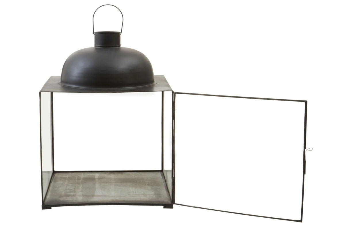 Wickham Large Black Square Lantern
