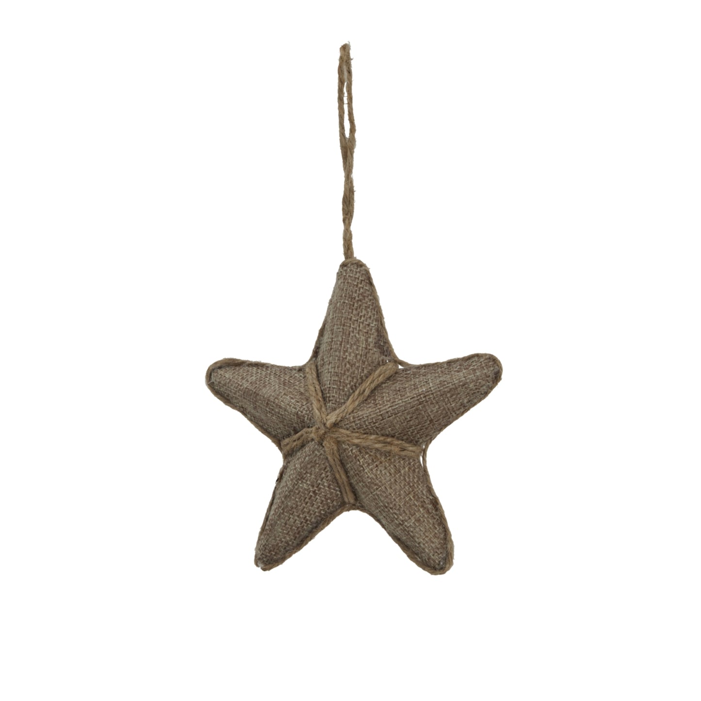 Jute Hanging Star - Christmas Baubles from the Quanta Home collection.