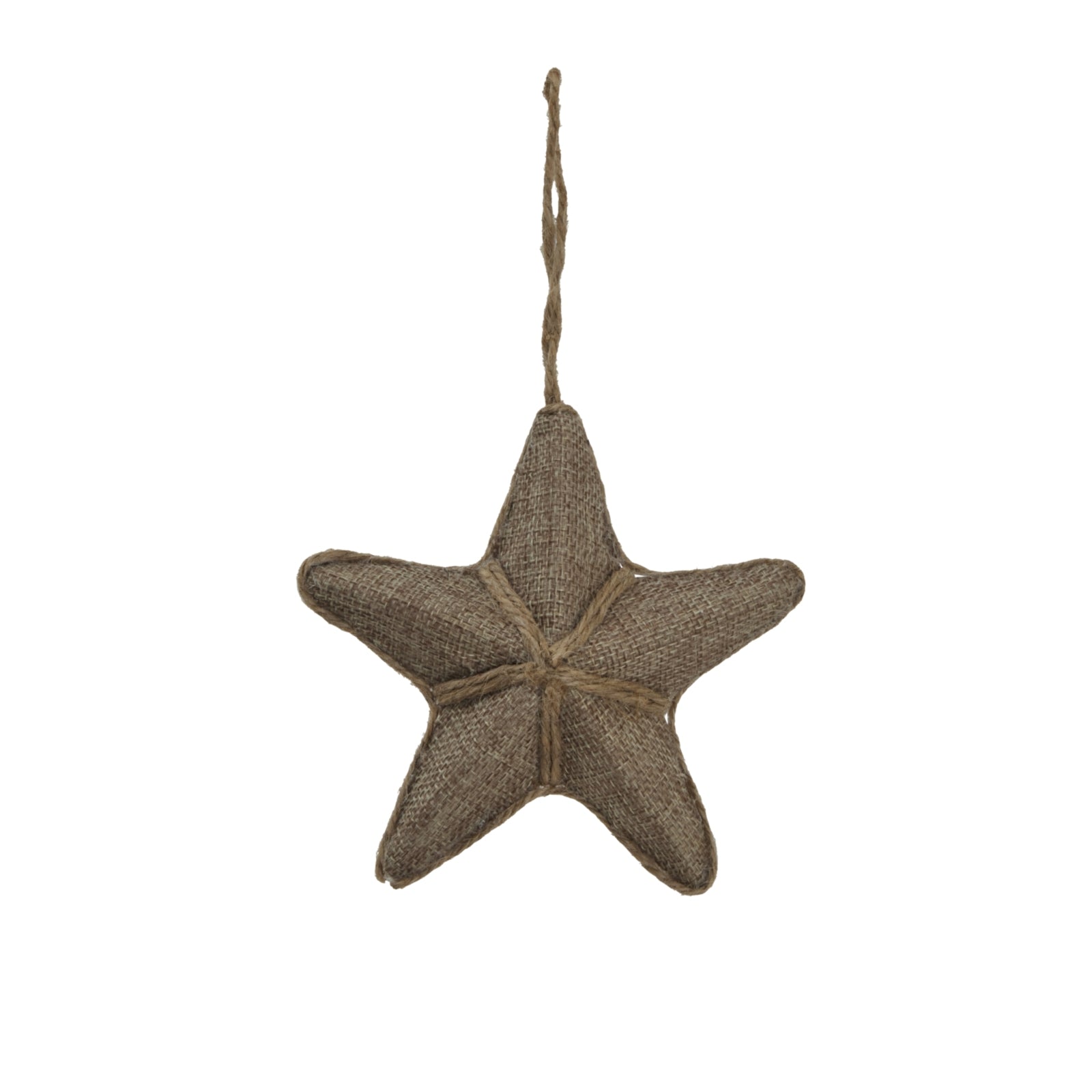 Jute Hanging Star - Christmas Baubles from the Quanta Home collection.