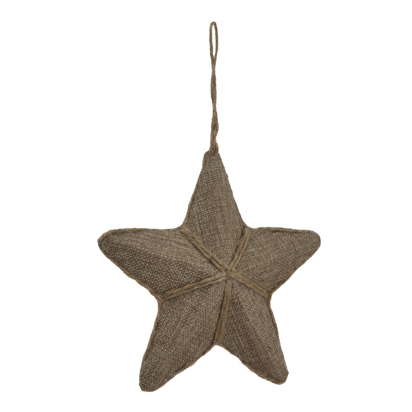 Medium Jute Hanging Star - Christmas Baubles from the Quanta Home collection.