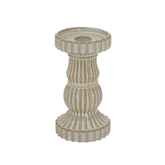 Alora Ceramic Pillar Candle Holder - Christmas Candles & Candle Accessories from the Quanta Home collection.