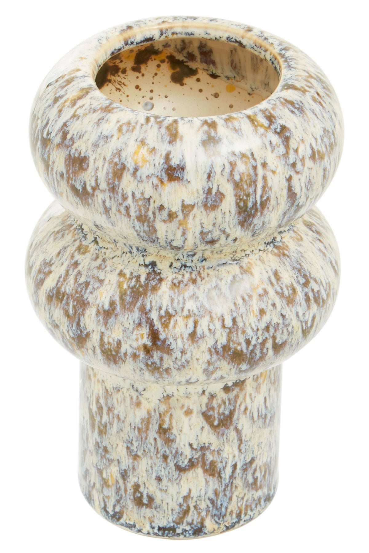 Dunelle Small Speckled Beige Vase