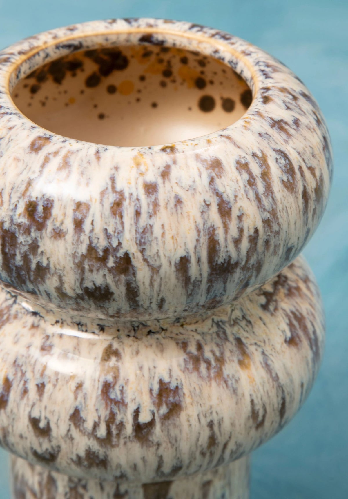 Dunelle Small Speckled Beige Vase
