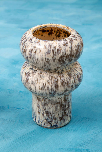 Dunelle Small Speckled Beige Vase