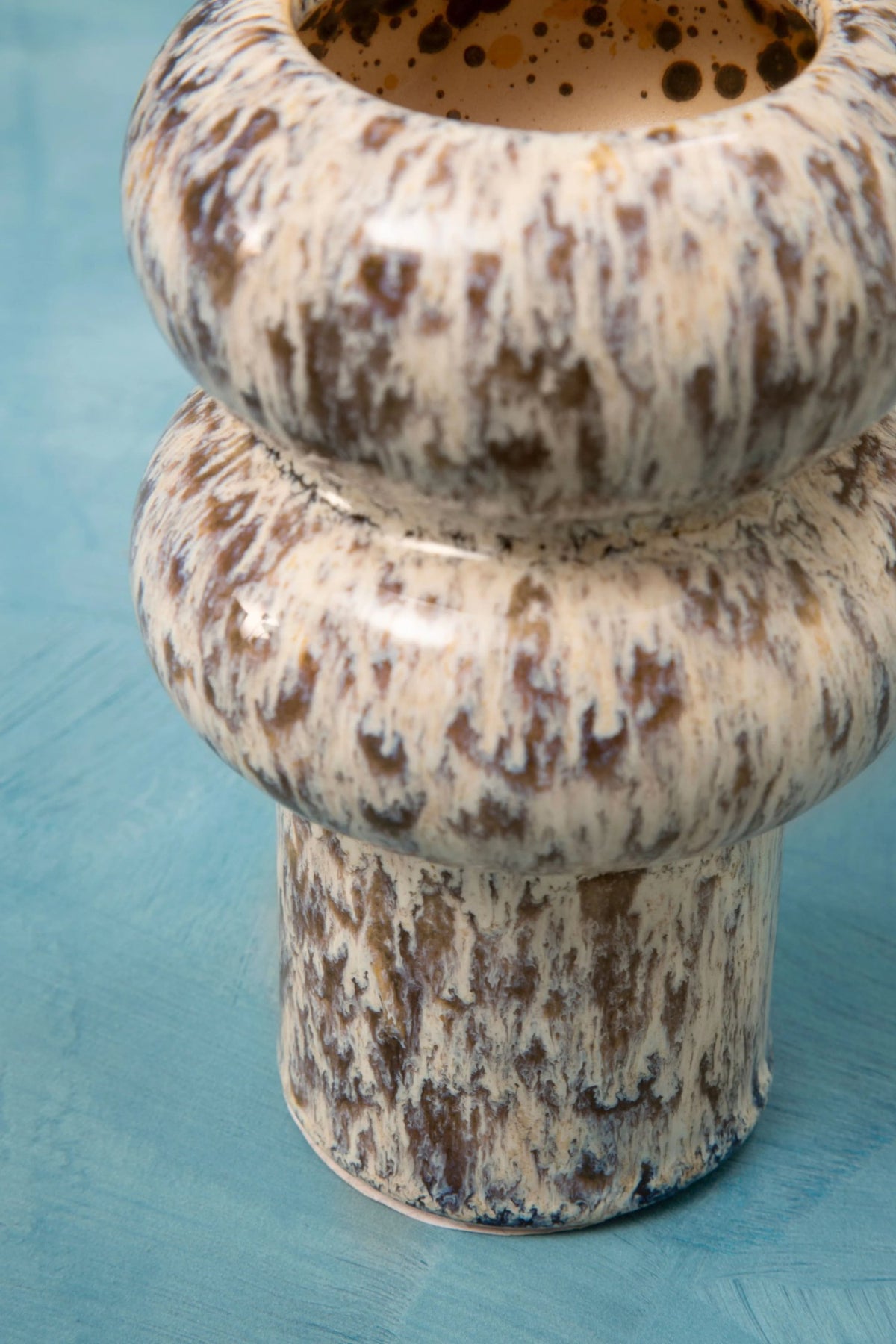 Dunelle Small Speckled Beige Vase