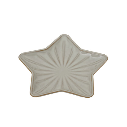 Medium Alora Ceramic Star Dish - Christmas Room Decorations from the Quanta Home collection.