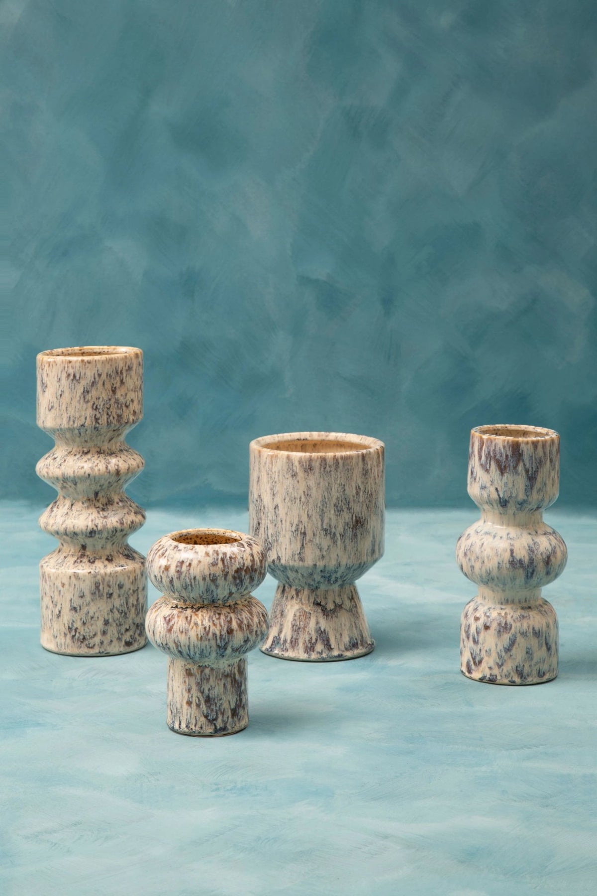 Dunelle Small Beige Speckled Planter