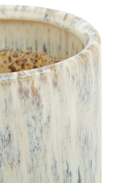 Dunelle Small Beige Speckled Planter