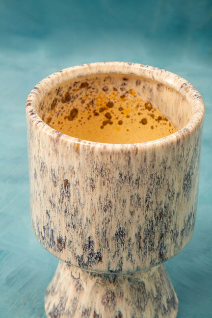 Dunelle Large Beige Speckled Planter