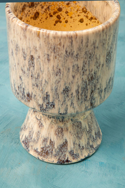 Dunelle Large Beige Speckled Planter