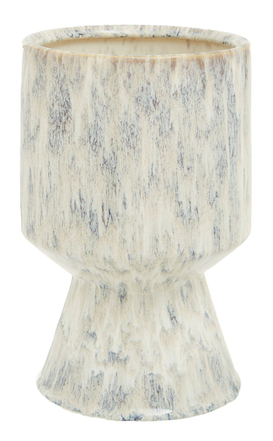 Dunelle Large Beige Speckled Planter