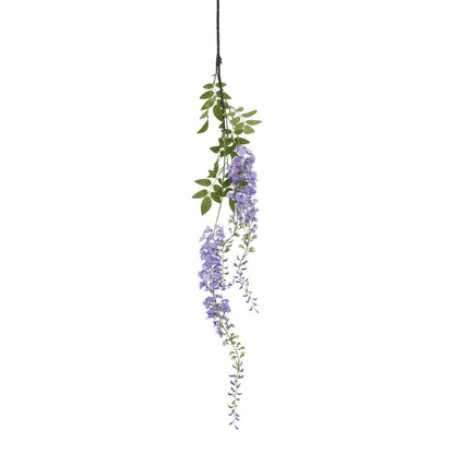 Large Purple Wisteria Spray - Single Stem Flowers from the Quanta Home collection.