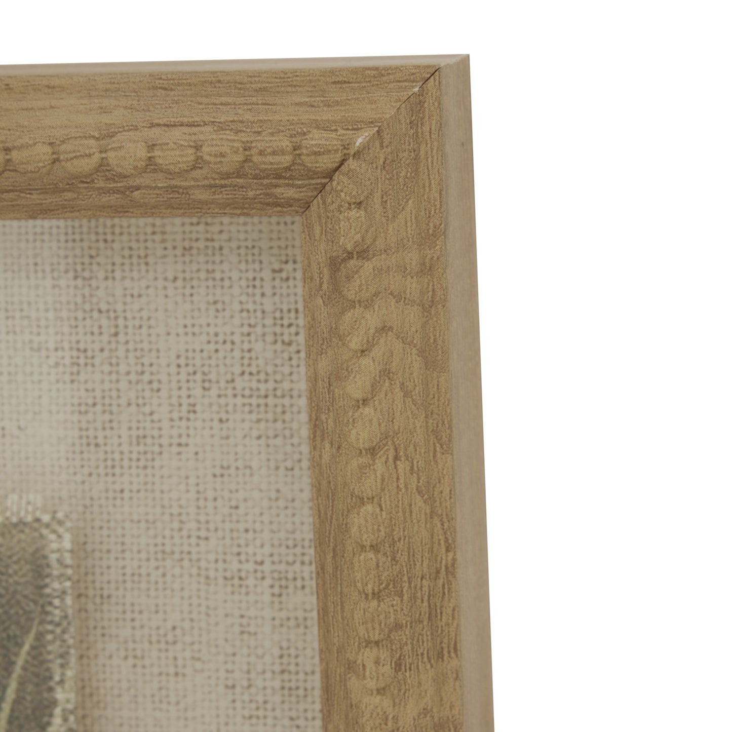 Flora & Fauna Collection Avocet On Linen In Beaded Frame - Printed Art from the Quanta Home collection.