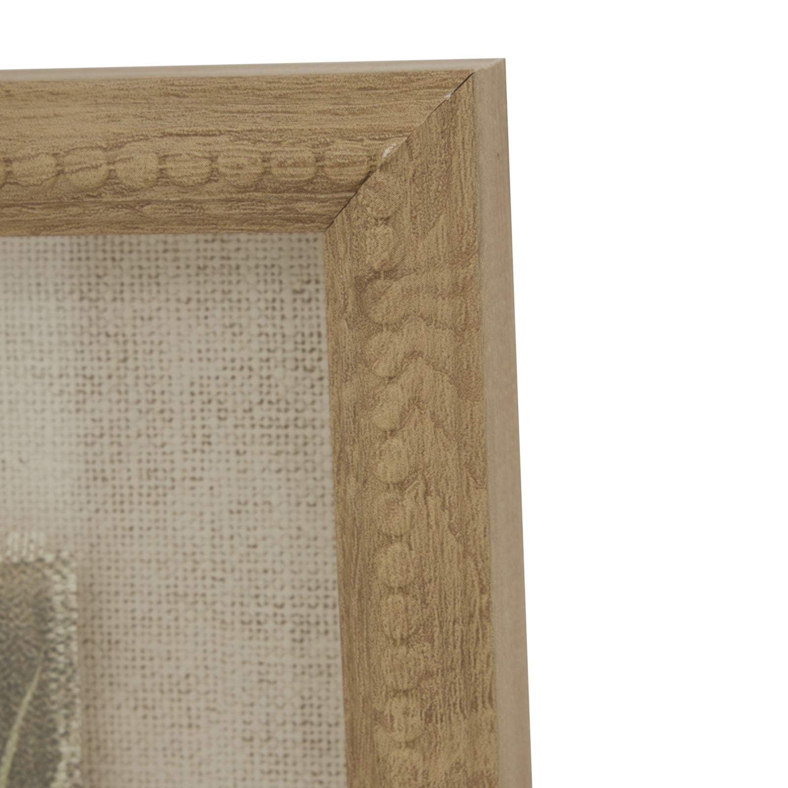 Flora & Fauna Collection Avocet On Linen In Beaded Frame - Printed Art from the Quanta Home collection.
