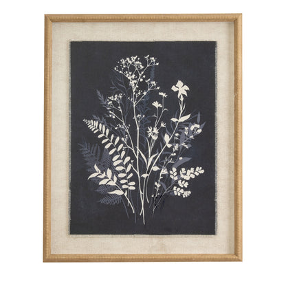 Flora & Fauna Collection Grove On Linen In Beaded Frame - Printed Art from the Quanta Home collection.