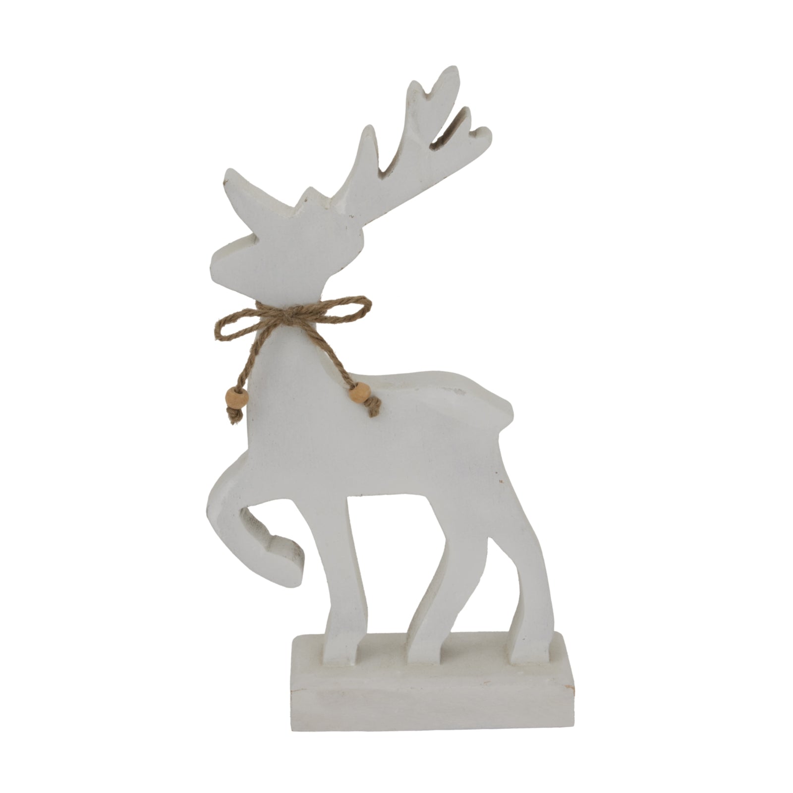 Large White Standing Reindeer - Christmas from the Quanta Home collection.