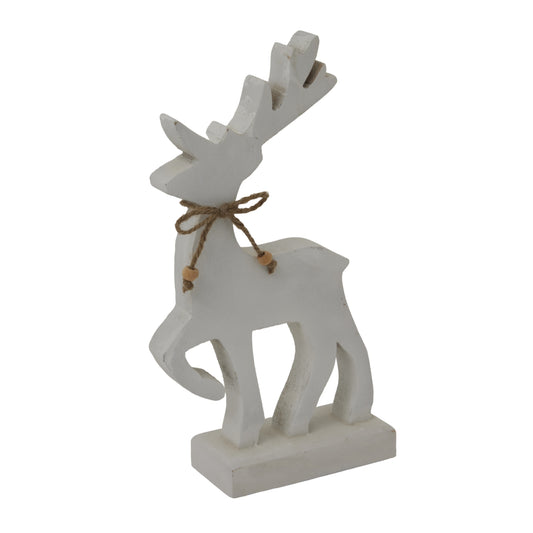 Large White Standing Reindeer - Christmas from the Quanta Home collection.