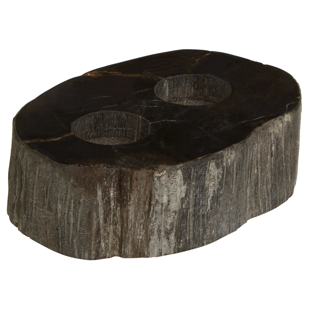 Artifact Petrified Wood 2 Tealight Holder