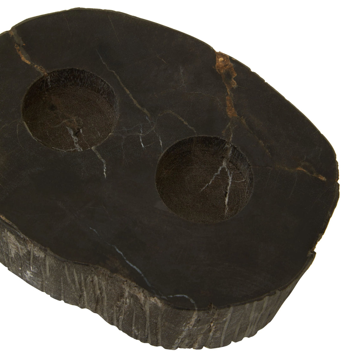 Artifact Petrified Wood 2 Tealight Holder