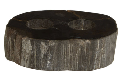 Artifact Petrified Wood 2 Tealight Holder