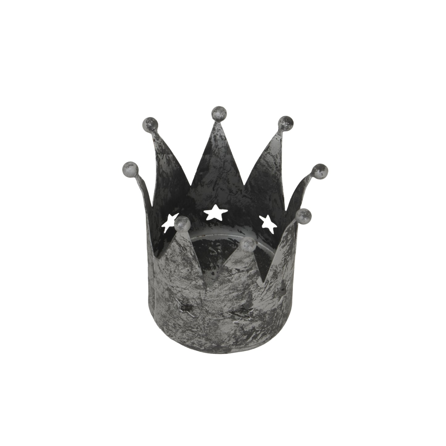 Antique Silver Crown Tealight Holder - Christmas from the Quanta Home collection.
