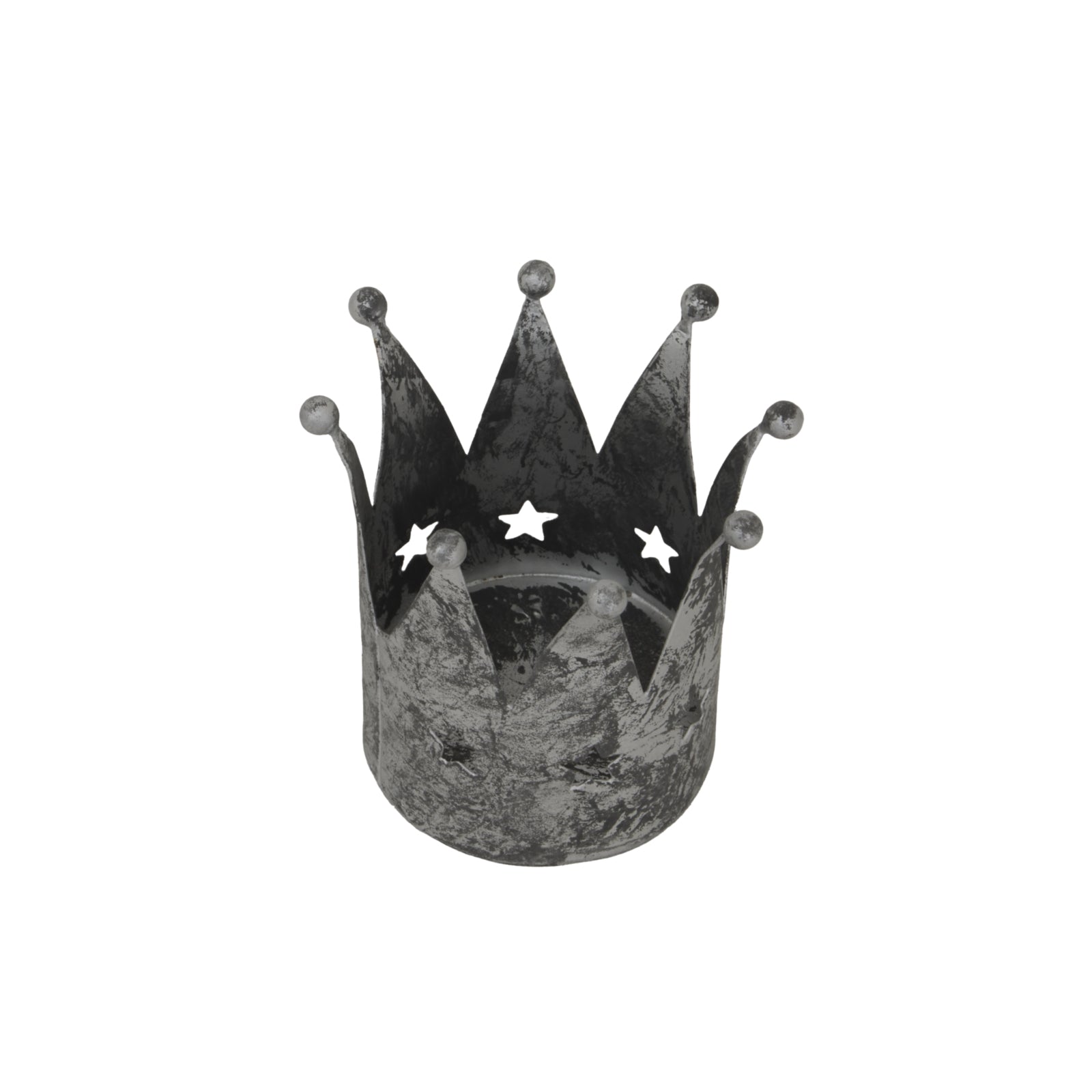 Antique Silver Crown Tealight Holder - Christmas from the Quanta Home collection.