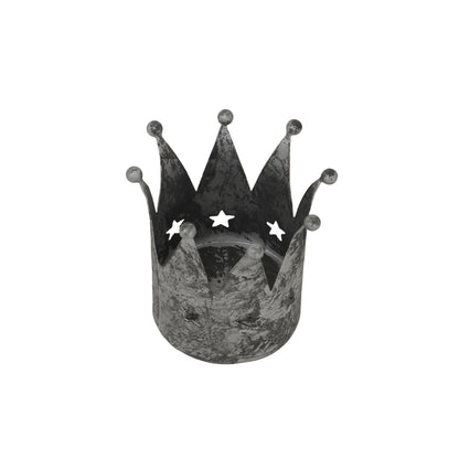 Antique Silver Crown Tealight Holder - Christmas from the Quanta Home collection.