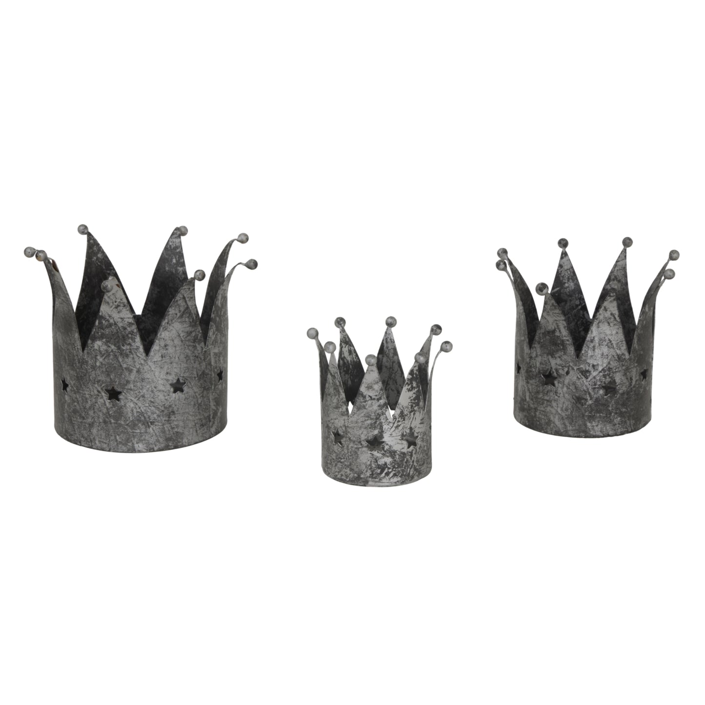 Antique Silver Crown Tealight Holder - Christmas from the Quanta Home collection.