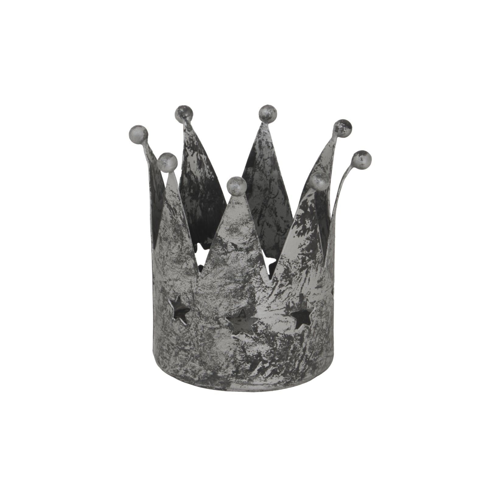 Antique Silver Crown Tealight Holder - Christmas from the Quanta Home collection.