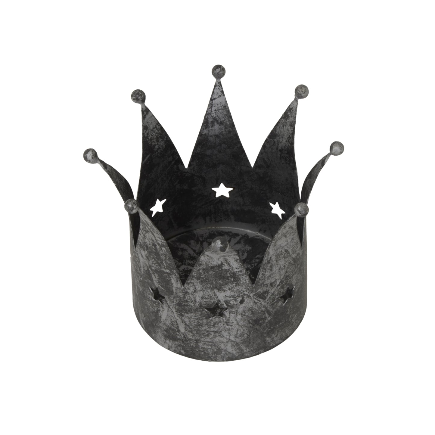 Antique Silver Crown Candle Holder - Christmas from the Quanta Home collection.
