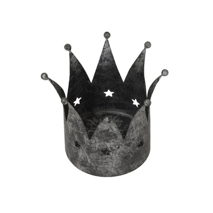 Antique Silver Crown Candle Holder - Christmas from the Quanta Home collection.