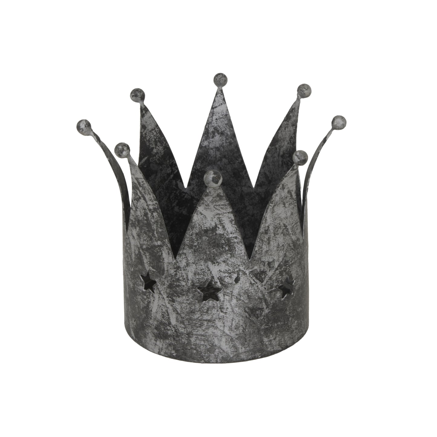 Antique Silver Crown Candle Holder - Christmas from the Quanta Home collection.