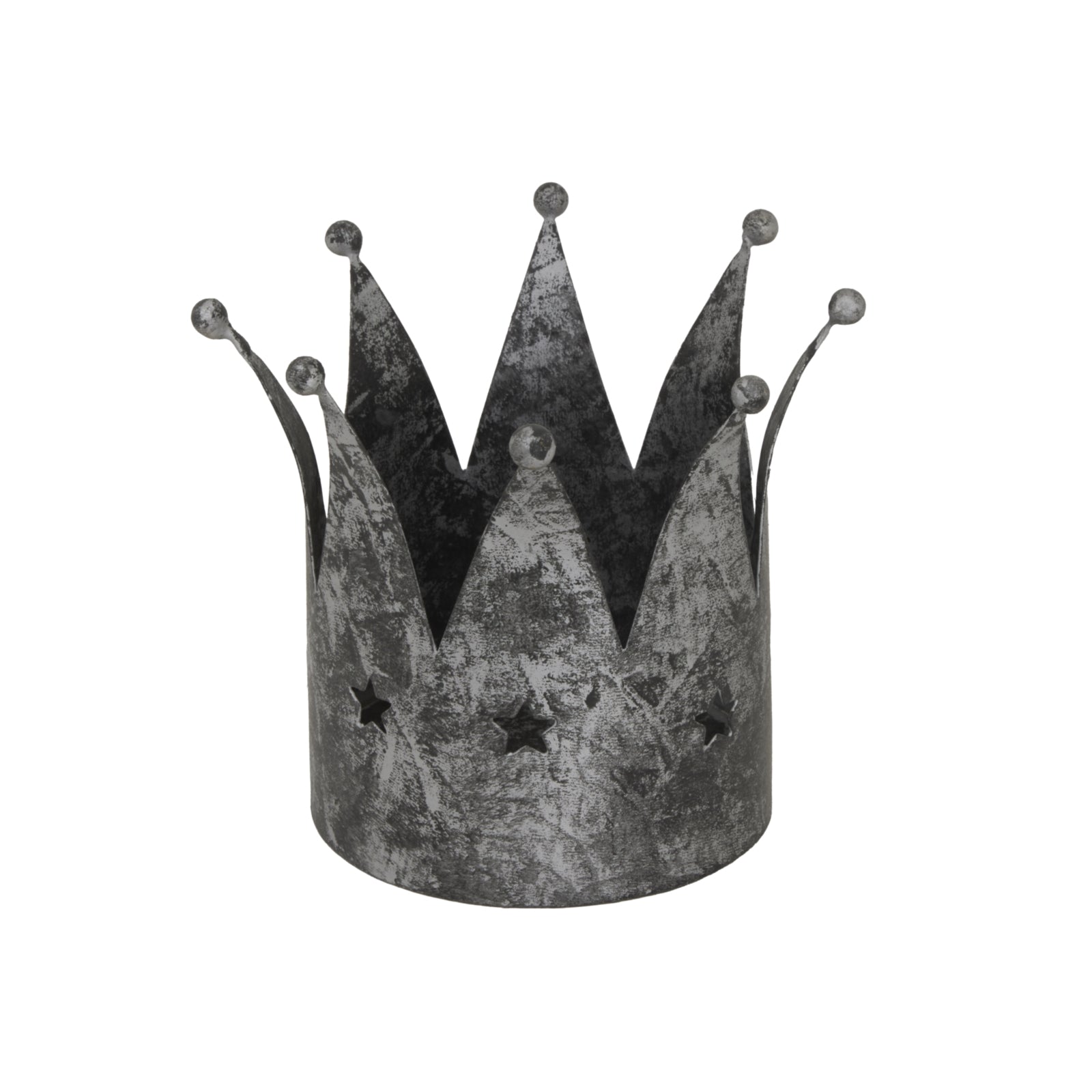 Antique Silver Crown Candle Holder - Christmas from the Quanta Home collection.