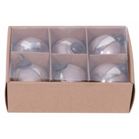 Coffee Ombre Set Of 6 Baubles - Christmas from the Quanta Home collection.