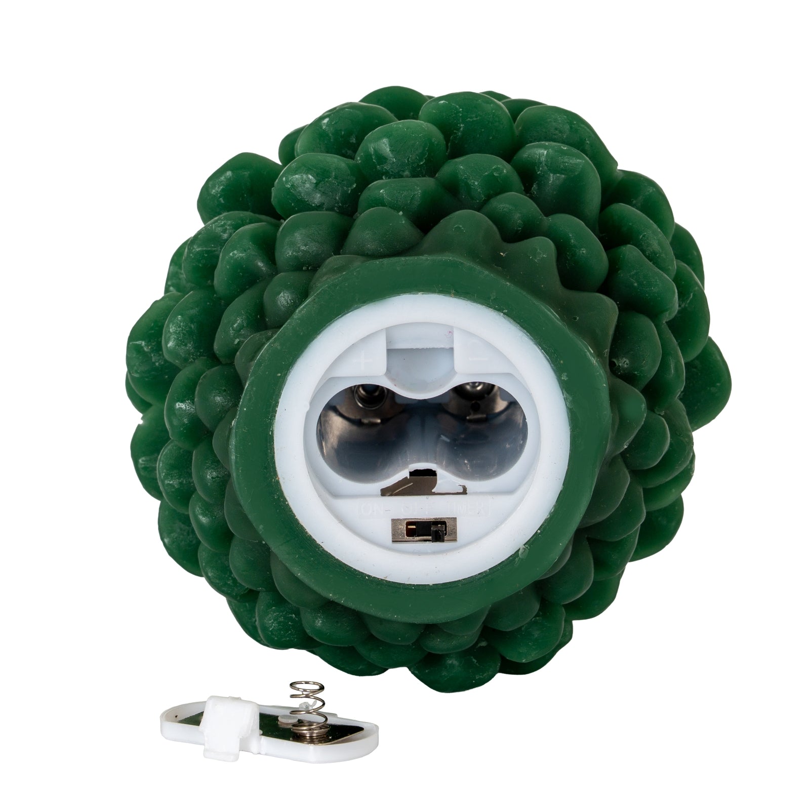 Luxe Collection Natural Glow Green Pinecone LED Wax Candle - LED from the Quanta Home collection.