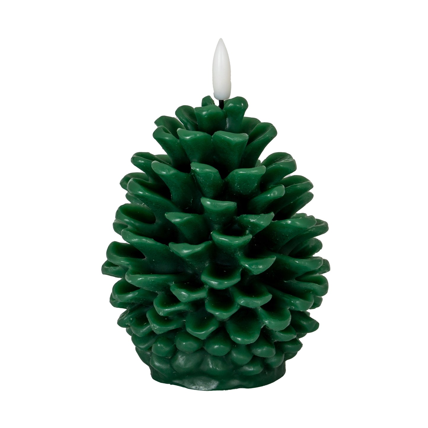 Luxe Collection Natural Glow Green Pinecone LED Wax Candle - LED from the Quanta Home collection.