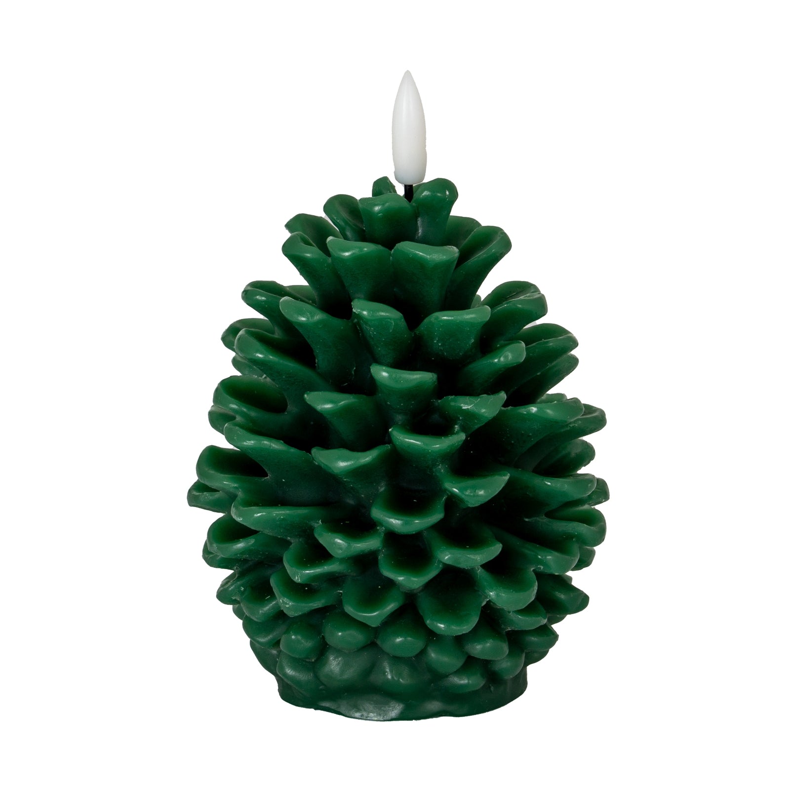 Luxe Collection Natural Glow Green Pinecone LED Wax Candle - LED from the Quanta Home collection.