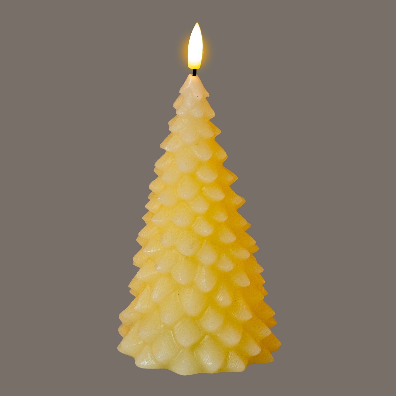Luxe Collection Natural Glow Cream Tree LED Wax Candle - LED from the Quanta Home collection.